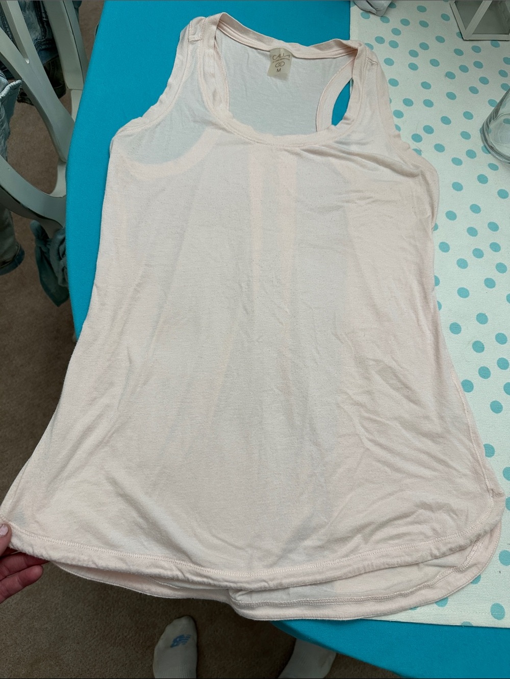 CALIA by Carrie Underwood Light Peach/Pink Racerback Tank